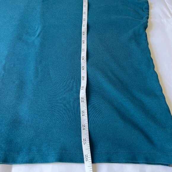 Structure Teal Stretch Cotton Men’s Polo Shirt – Size Large w/ Extra Button - Picture 10 of 14